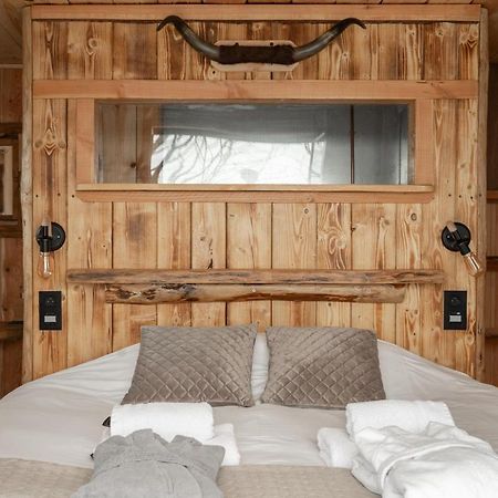 La Cabane Ofuro Villa Celles  Buitenkant foto