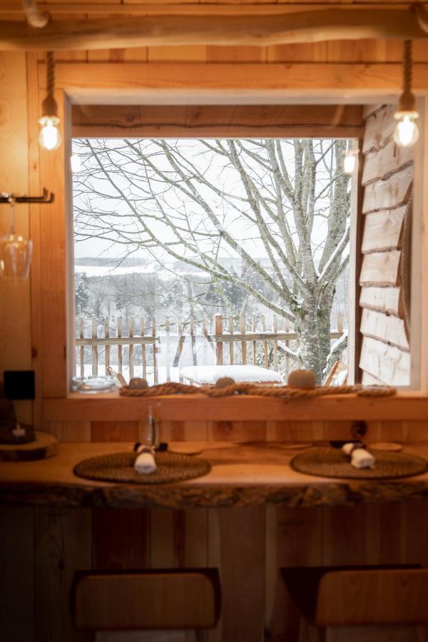 La Cabane Ofuro Villa Celles  Buitenkant foto