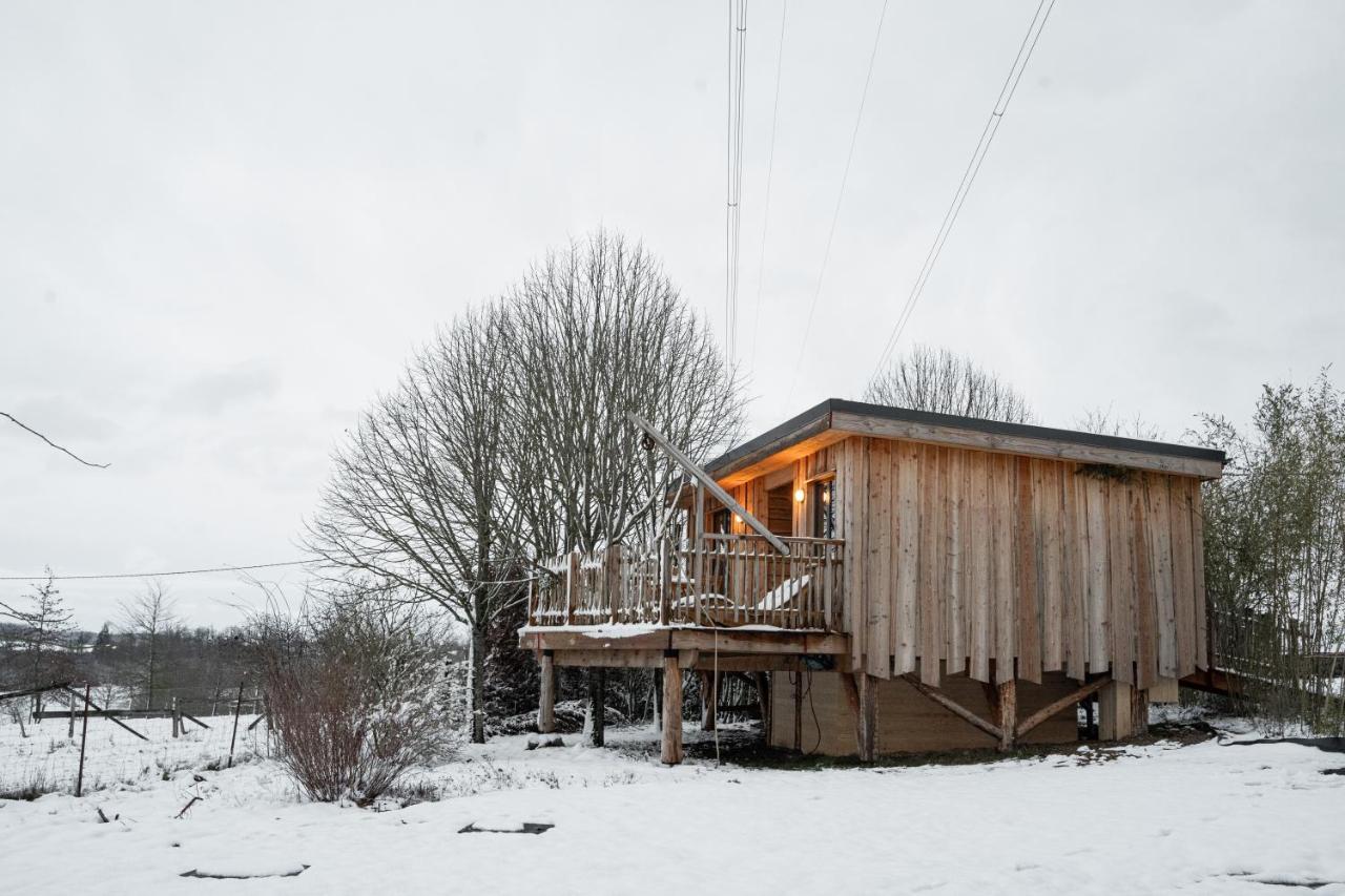La Cabane Ofuro Villa Celles  Buitenkant foto