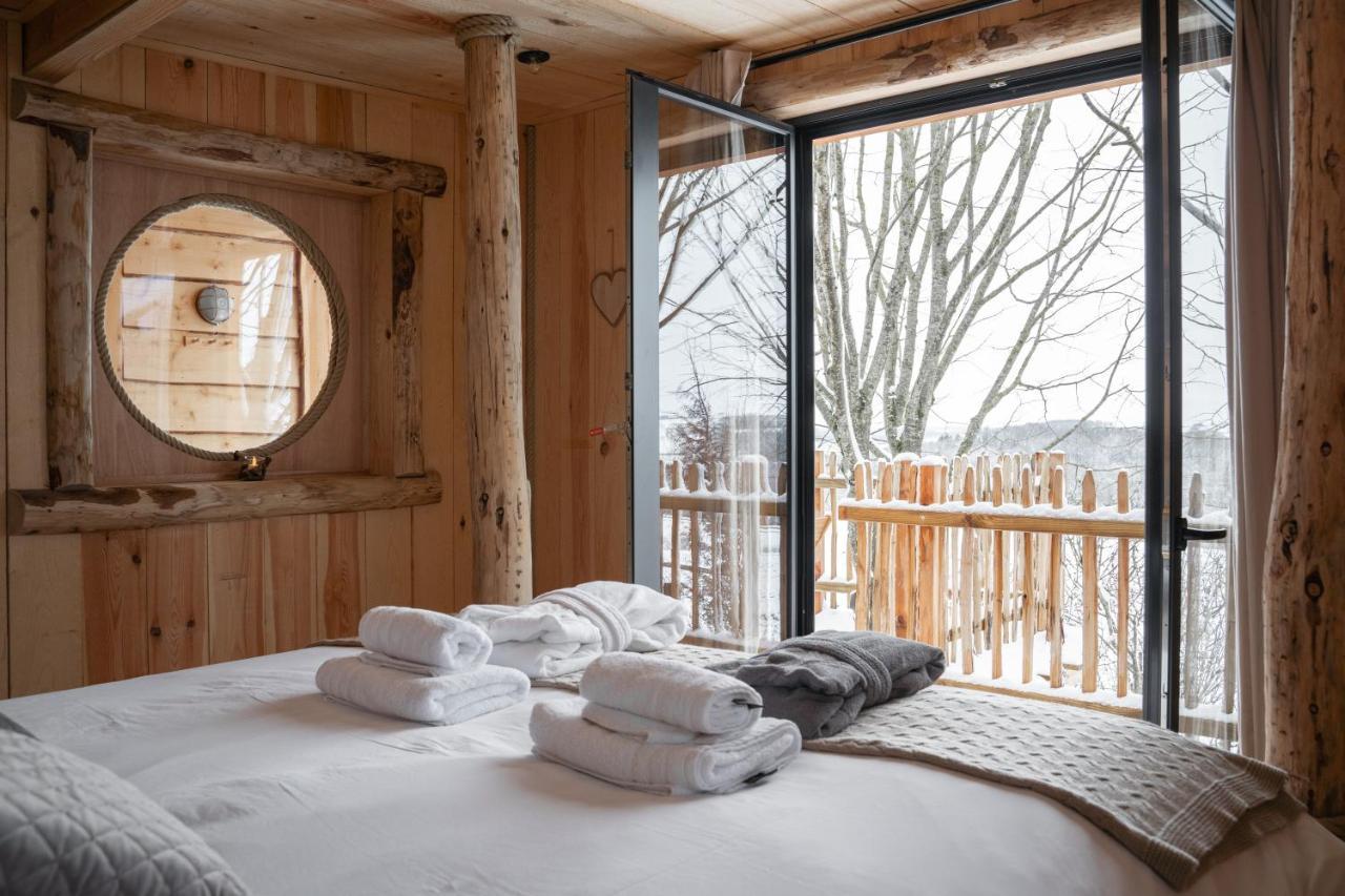 La Cabane Ofuro Villa Celles  Buitenkant foto