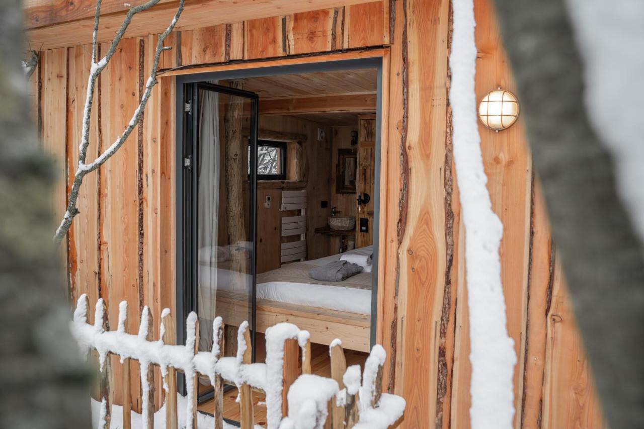 La Cabane Ofuro Villa Celles  Buitenkant foto